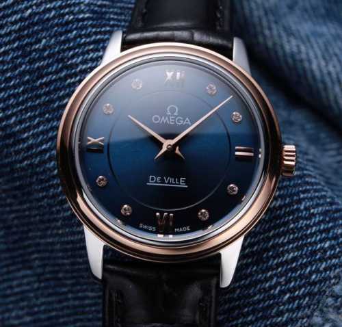 J5厂出品：白皮 金玫20. 钢带20. 本品均已严格经过防水压力测试，防水可达120米 欧米茄-Omega蝶飞系列 进口瑞士石英 走时精准 瑞士 石英女表
