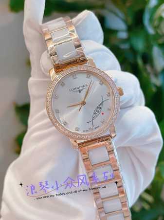 白钻 玫 钢带20陶瓷40新款浪琴-Longines简约大气女款 进口石英机芯 矿物质玻璃镜面 316L精钢表壳 直径30Mm厚8Mm 该款腕表备受女性喜爱，在 - 点击图像关闭