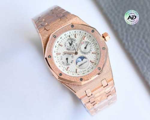 Twf出品，白 -金 Ap 爱彼 皇家橡树霜金版本，41Mm 钢王之王”爱彼26574系列 霜金定制版 ，钢带表最重中之重的表带， Twf厂用原装表带开模使表带