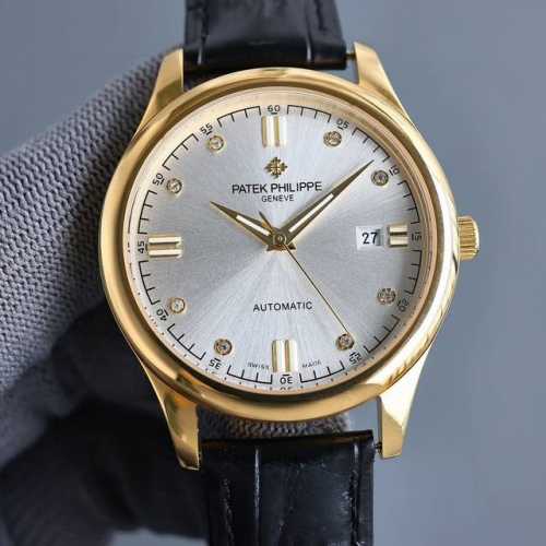 金+50匠新之作2024推出最新款式百达翡丽Patek Philippe高版本高级自动腕表！表盘，针，采用夜光设计！男士腕表简单不失大气 40Mm表径，316精