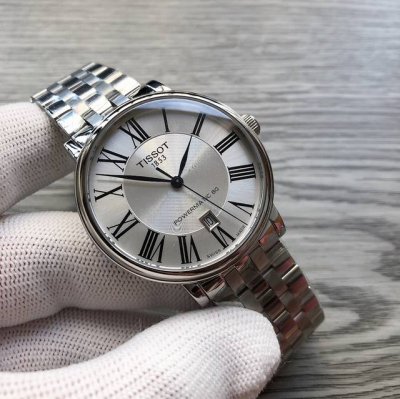 780 原单品质 天梭 Tissot 卡森臻我系列T122机械男表，40Mm表径，都都市优雅风范，简单优雅的设计深受消费者喜爱，蓝宝石玻璃，搭载 2824 机芯