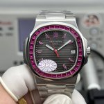 Ppf 百达翡丽 5711系列镶钻限量版鹦鹉螺 一体Cal.324全自动机芯 直径40Mm 厚度8.3超薄。