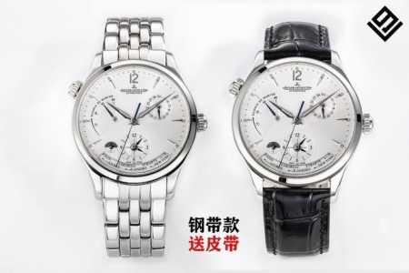 Sj出品 V9 积家 Jl 大师系列1428121 J28 钢带经过长达3年时间精心研发，13套大大小小零散模具，39道工序的磨合，每一个菱角.细角凹凸明显可见 - 点击图像关闭