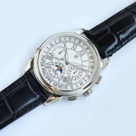 白 金 百达翡丽Patek Philippe惊艳登场，41毫米的表径适配大众男性手寸，非常商务可亦休闲。视觉冲击力强，令人过目不忘，实物质感更加优美。 1搭配进 - 点击图像关闭