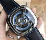 Sevenfriday七个星期五M105原装进口8215机械机芯、强化玻璃、进口小牛皮带、高级316精钢表壳 47Mmx47Mm 市场高端品质 认准做工细节 全