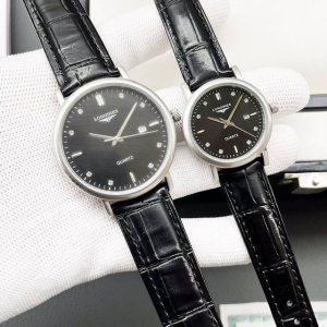 白壳 金壳 钢带+20浪琴-Longines 精品情侣腕表 经典三针设计 尊贵大气 绅士风范 卓越品质 热卖全城 采用进口石英机芯 顶级316精钢表壳 进口小牛