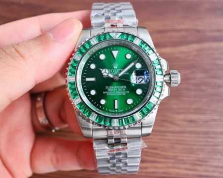 Tw 出品 钢带满镶钻统一 钢带不镶钻统一 Tw Factory 满钻水鬼全新字面 三珠钢带的 五珠钢带nk1 劳力士rolex 奢华极致满天星版本腕表 手工镶 - 点击图像关闭