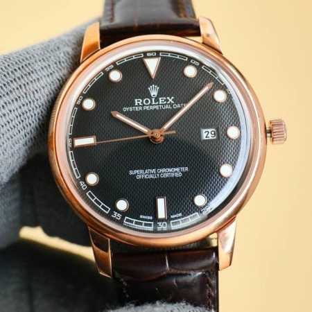 白 -金玫 。Rolex劳力士 .一块彰显绅士风度，适合参加各种活动场合的不二之选的男士腕表 搭载着精准稳定的9015进口机芯.每小时振频28800次，零返修质 - 点击图像关闭