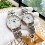 浪琴-Longines精品情侣对表携手而来 简约精致 品质精湛 热卖全城 采用进口西铁城机芯 顶级316精钢表壳 进口小牛皮表带 矿物质超强镜面 男款尺寸40*