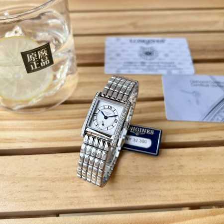 原单正品.原厂配件。Longines浪琴 迷你黛绰维纳系列l5.200.0 小方格 优雅女士天然真钻腕表各大主流电商平台同等货源. 支持专柜验货。 材质：316 - 点击图像关闭