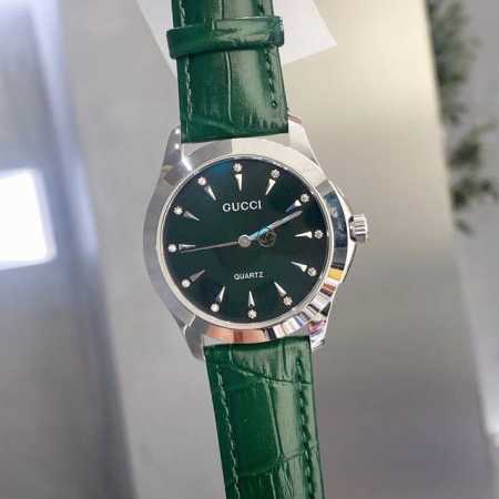 白 金 2022新品古驰-Gucci简约小蜜蜂 女腕士表 原装口进石英机芯 316L精表钢壳 真皮牛表带 直径38Mm 该款腕表备女受性喜爱，在同不的场合映耀着 - 点击图像关闭