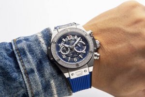白钻： . 黑玫蓝20. 宇舶 恒宝hublot Big Bang 系列441.0E.2010.Rw.1104 1：1复刻原版字面，非市面版本字面 男士腕表 3