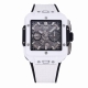 Bbf全新核心作品 Hublot宇舶表荣耀发布全新Square Bang Unico全陶瓷腕表 恒宝方形大爆炸 不计成本采用高透蓝宝石字面 上下桥形蓝宝石 采用