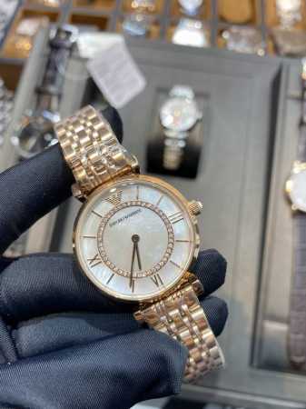 Armani阿玛尼 Ar1909摩天轮女士手表 ，316精钢壳带， 阿玛尼满天星的钻-采用施华洛世奇水钻，统一从国外进口，因为钻的直径p p国内无法切割，矿物质 - 点击图像关闭