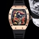 Richard Mille 理查米尔 Rm057 成龙盘龙陀飞轮腕表大胆运用全新性能的材质，延续奢华精致的时间艺术，将先进科技与精湛手工工艺完美融合，耗费无数个