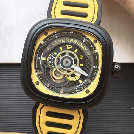 支持香港、美国直邮 七个星期五sevenfriday Sf-P3B 03系列 搭载进口miyota82S5机械机芯 专柜同步 具有24小时指示表盘，日夜清晰显示 - 点击图像关闭