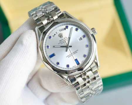 同价 劳力士-Rolex 新款商务男士机械腕表 进口西铁城8 机芯 316L精钢表壳 矿物质玻璃镜面 316L精钢表带 直径40Mm 厚度12Mm 生活节奏 尽 - 点击图像关闭