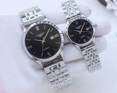 白壳 ，金壳 ，钢带20 品牌：浪琴-Longines 类型：情侣腕表 壳套：顶级版316精钢l 表带：进口小牛皮表带 316L精钢表带 机芯：进口石英机芯 镜 - 点击图像关闭