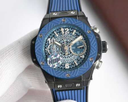 Hbf Factory V2版 宇舶 恒宝 Hublot 英勇无畏，拳拳出击，简称“Hub”“恒宝”，Bigbang大爆炸元素材料计时码表V2版表壳采用进口31 - 点击图像关闭