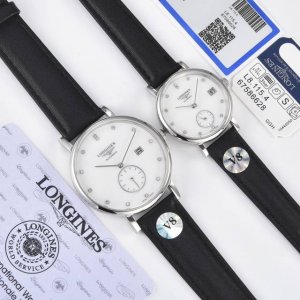 银色 金+20钢带+24年 最新品 V8 真月相 七夕节最佳礼品Longines浪琴官方博雅系列情侣腕表 见证爱奇迹时刻时尚潮流男女腕表。采用进口日本机芯。采用