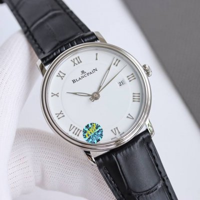 白 金 H8 2025新品 市场最高版本 谦敬大作 致敬原版 宝珀6651-1127-55B搪瓷白，柳叶针，罗马刻度，简洁明快！犹如腕间绅士，经典非凡！细节如下