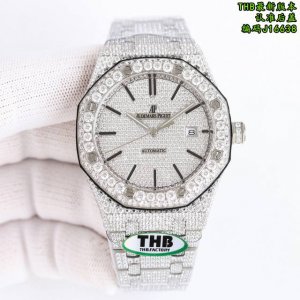 Thb Factory特惠最新还原 ap 爱彼 皇家橡树Mk1 满钻15400满天星 壕无人性 实物超闪亮 让每一个人都可以体验到满天星的奢华 满天星 爱彼满钻