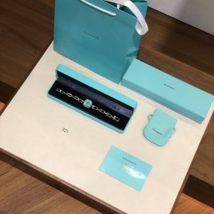 蒂芙尼Tiffany&Co S925纯银手链腕表，腕间的绮梦臻品 爱情的变革力量的一种表达。受1962年从房屋档案中发现的典型手镯的启发，硬件体现了持久的韧性和