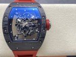 Uok Fac 理查德米勒Rm055缕空腕表系列: 亮点①:理查德米勒Rm055 Rm55采用全新骨架化机芯Caliber Rmul2一体机，动力储存120小时