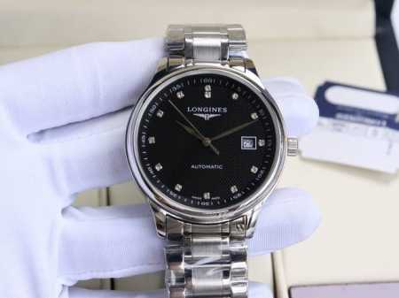 浪琴-Longines 名匠系列 再次升级版本 多次反复修缮至完美 极致严格的质量保证。确保采用原版式抛光和拉丝工艺，高硬度水晶镜面，更加透彻明亮，文字，典雅的 - 点击图像关闭