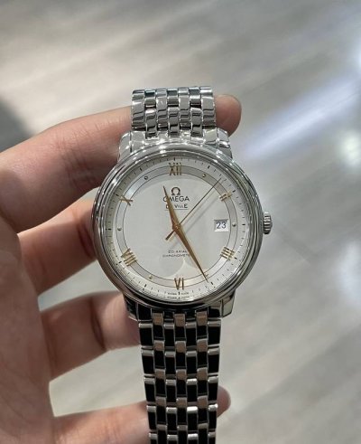 欧米茄 碟飞系列 424.10.40.20.02 2 精钢 密底 折叠扣 39.5Mm 自动机械机芯 95新 22年盒证 公价39650 #欧米茄 #碟飞系列
