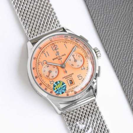 Tw新品百年灵璞雅b01计时腕表premier B01 Chronograph 吴彦祖同款 材质： 316L精钢 直径： 42毫米 厚度： 13.65毫米 表镜 - 点击图像关闭