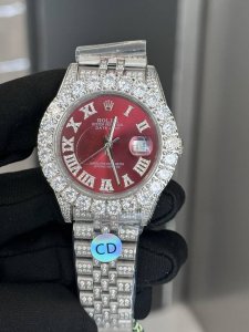 5460独家实拍图 劳力士满钻系列 满天星。全自动机械表 Rolex Diamond Automatic Mechanical Watch