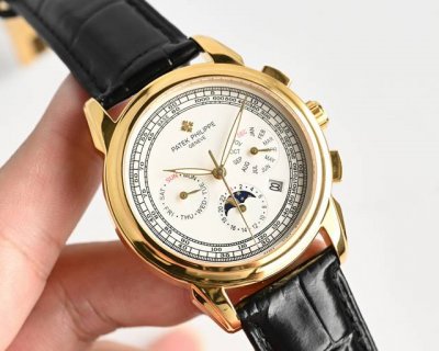 大厂品质 高端系列 百达翡丽复杂功能计时系列上市 patek philippe 贵族的艺术品 升级版改进 壳身比旧版本更薄 玻璃升级耐磨抗摔 比旧版本更平整美观
