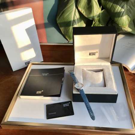 全网独家，渠道保真好货，瑞士原装进口eta2671雕花机芯，鳄鱼皮表带，超薄贝母字面，现货仅有几十只，一表一码，30Mm表径，宝曦系列 118774 万宝龙女士 - 点击图像关闭