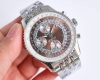 统一价： 百年灵breitling，蒙柏朗计时系列a21033012重磅来袭！ 1这款复杂多功能计时腕表，有日历，月份，星期，24小时显示，计时功能等，盘面凌厉