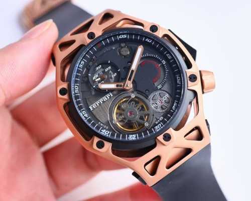 统一价 950 2024最新改款hublot 宇舶表 Techframe Ferrari 法拉利70周年陀飞轮计时腕表.采用法拉利开发跑车的创意流程设计腕表.