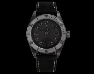 Gr Factory 帝舵 Tudor Kv3 碧湾黑武士背透腕表 暗夜之眼，窥见机械之美 帝陀 碧湾系列 **深邃如夜，锋芒毕露。 帝陀碧湾黑武士背透腕表，承