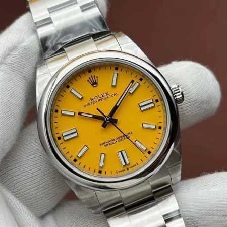 Sj出品 劳力士 Rolex 蚝式恒动41系列 Cv2 ①定制1:1对版3230一体机芯，品质稳定可靠； ②表壳：尺寸厚度与原装一致 ③字面：高光打磨字钉，顶级 - 点击图像关闭