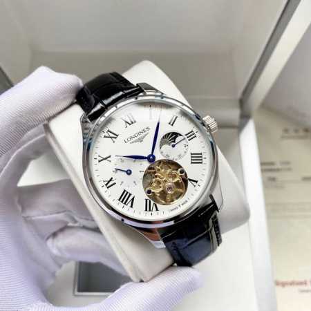 时尚风格 优雅气质 浪琴-Longines 男士腕表 全自动机械机芯 矿物强化玻璃 316L精钢表壳 真皮表带 简约设计 商务休闲 尺寸:直径42Mm 厚度12 - 点击图像关闭