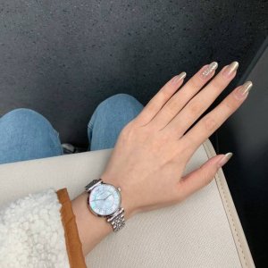 款式安利 # 阿玛尼摩天轮银色 气质优雅 打造知性女人