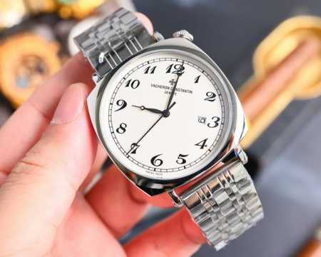白皮 ，玫 ，钢带30 三针设计方形新品 品牌：江诗丹顿 类型：精品男士腕表 表带：316精钢 真牛皮表带 机芯：全自动机械机芯 镜面：矿物质强化玻璃 品味高雅 - 点击图像关闭