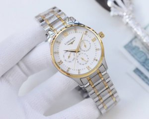 白壳 金壳 钢带20 品牌：浪琴-Longines 类型：男士腕表 壳套：顶级版316精钢l 表带：进口小牛皮表带 316L精钢表带 机芯：全自动机械机芯 镜面