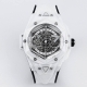 顶级复刻 黑 白 绿壳 Ol 恒宝 Hublot 宇舶表 Hb3 Big Bang Sang Bleu Ⅱ 刺青第二代腕表。运用立体几何图形，巧妙的构思，呈现出
