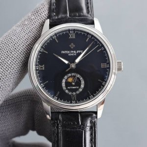 2630百达翡丽patek philippe士腕表．名典腕表月相系列,秉持了百达翡丽的一贯传统，更唯美的结合了6字位日历与被表友热捧的日月星相，无论是经典隽永的