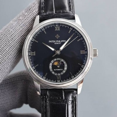 2630百达翡丽patek philippe士腕表．名典腕表月相系列,秉持了百达翡丽的一贯传统，更唯美的结合了6字位日历与被表友热捧的日月星相，无论是经典隽永的