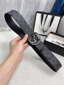 特 古驰.Gucci 全套包装 专柜同款 宽度38Mm 大饼双G扣 带身使用官方头层南非牛皮搭配进口防水面料 超细致精手工