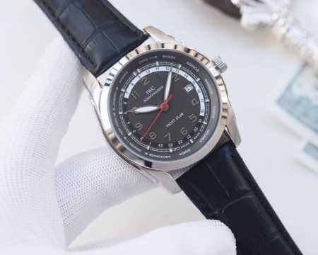 金白同价，皮 ，钢 品牌：万国-Iwc 类型：男士腕表 壳套：顶级版316精钢L 表带：进口小牛皮表带 316L精钢表带 机芯：原装进口西铁城机芯 镜面：矿物质 - 点击图像关闭