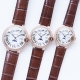 皮带白光 金 ；单排钻+20，双排钻+40 台湾厂出品三码合一 尺寸33mm 36mm 42mm，Cartier 卡地亚蓝气球系列：最新款石英表情侣对表，三针月