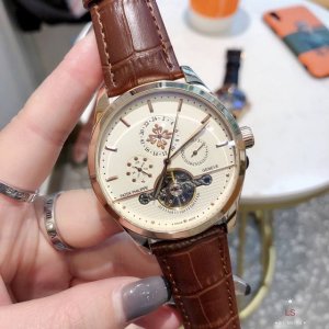 鋼帶20，熱賣款，爆款，品牌，百达翡丽，精品商務休閒男士大飛輪機械腕表，進口小牛皮錶帶，礦物質超强玻璃镜面，全自动机械机芯，直径41Mm，厚度11Mm，精品不断