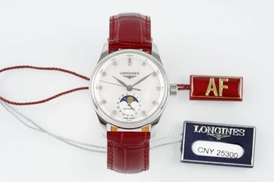 Af浪琴名匠月相系列，明月松间照，清泉石上游。 DDD 40Mm中号的名匠月相系列，适合大部分亚洲人的完美尺寸，对于各位男士来说具有莫大的吸引力。选用精钢材质打